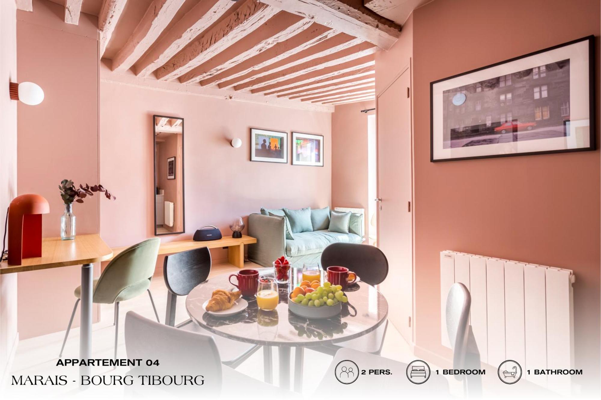 Beauquartier - Marais, Bourg Tibourg Apartment Paris Exterior foto